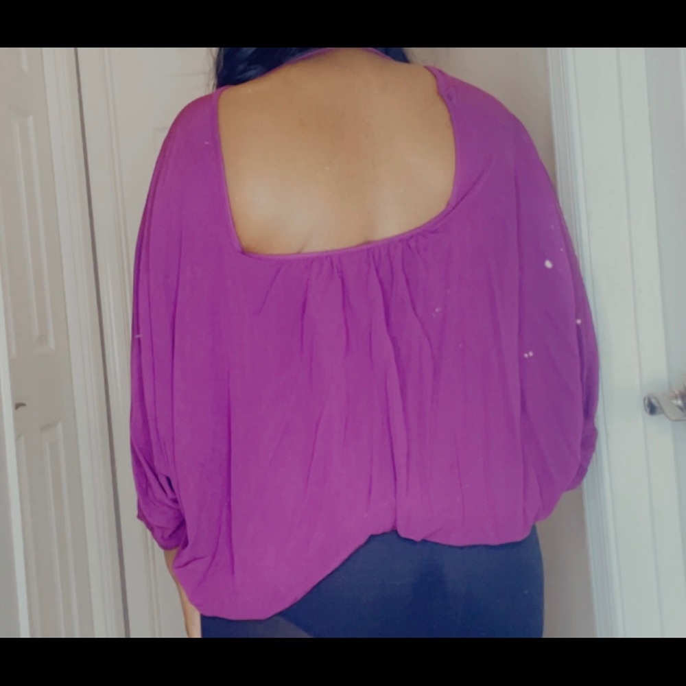 Dressy  low back blouse